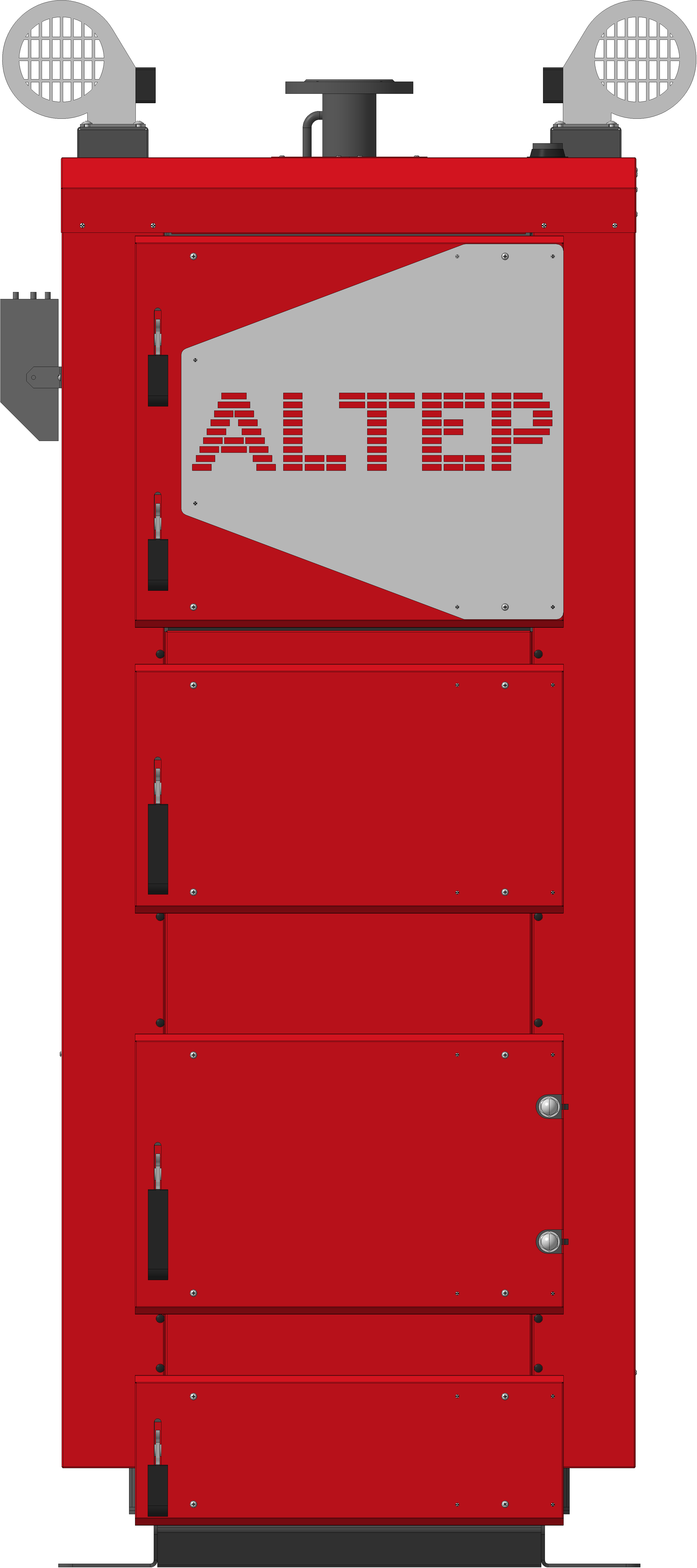 Котел опалювальний твердопаливний водогрійний "ALTEP" KT-2E-N-95 кВт (DUO UNI Plus комплект)